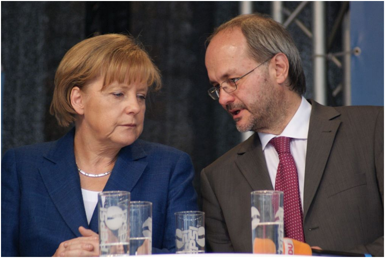 Volkmar Klein im Gespräch mit Angela Merkel